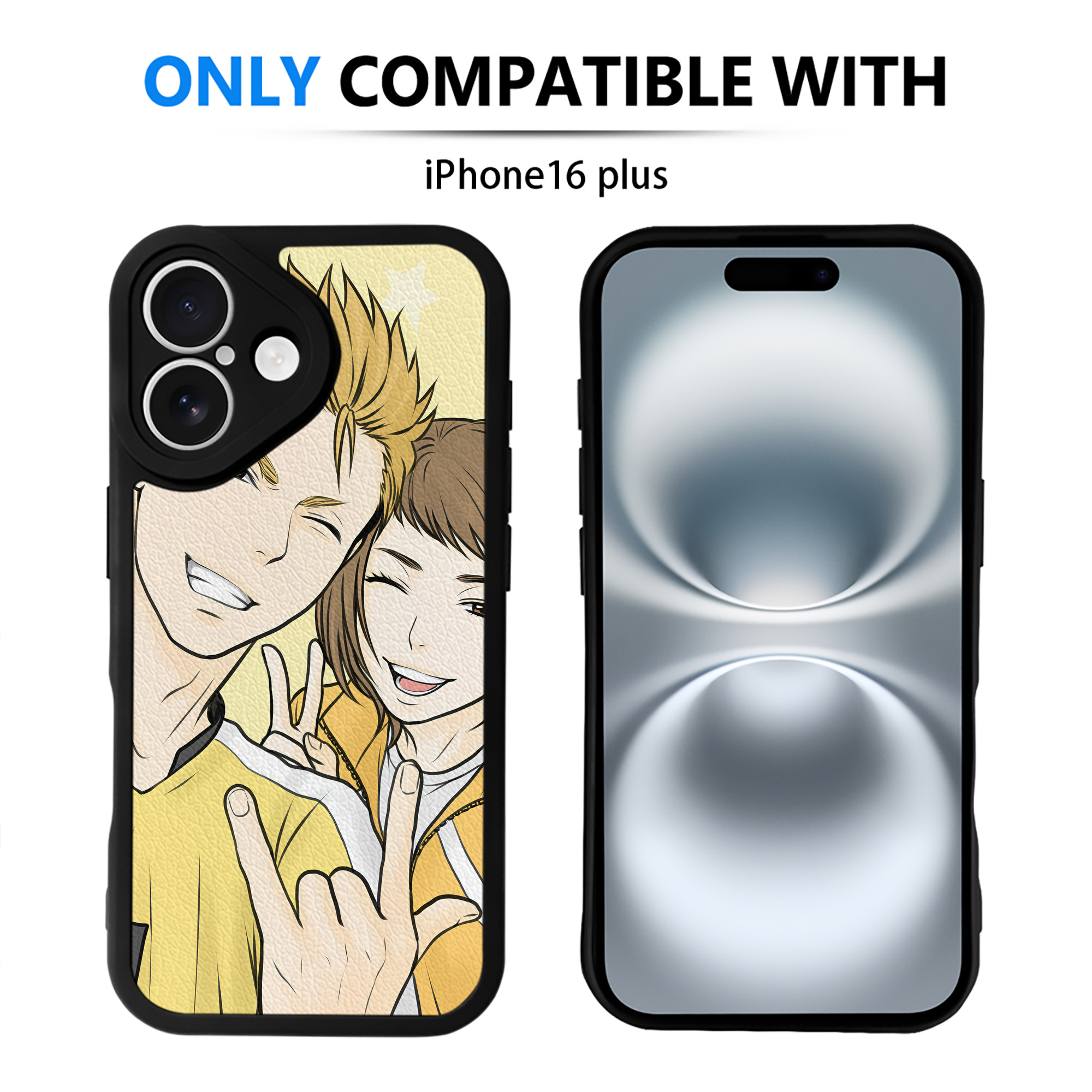 （画像用） ハイキュー!! Haikyu!! 【iPhone 16シリーズ対応】シリコンスマホケース（レザー調） 材質：シリコン
